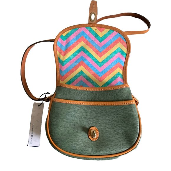 NWT DOONEY & BOURKE Sage Green Claremont Field Leather Crossbody Bag - Picture 7 of 8